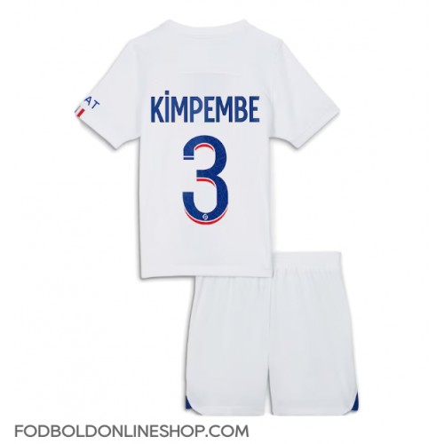 Paris Saint-Germain Presnel Kimpembe #3 Udebane Trøje Børn 2023-24 Kortærmet (+ Korte bukser)